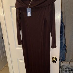 Universal Thread Brown Long Sleeve Dress